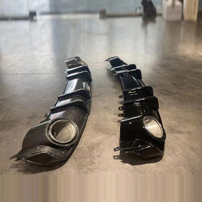 2017-2019 For Audi A4 S4 B9 Diffuser With Large Dual Tailpipe