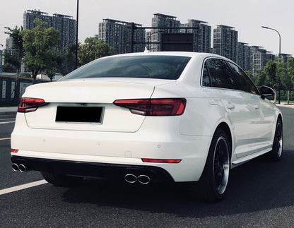 2017-2019 For Audi A4 S4 B9 Diffuser With Tailpipe