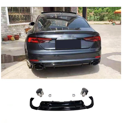 2017-2019 For Audi A5 S5 B9 Audi RS5 S5 Style A5 diffuser with tailpipe
