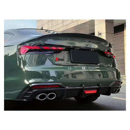 2020-2024 For Audi A5 S5 B9.5 Carbon Fiber Diffuser With Tailpipe