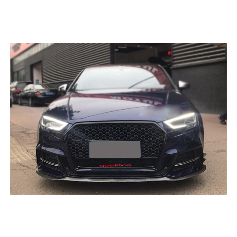 2017-2019 For Audi A3 S3 8V.5 RS3 Style Honeycomb Grille With Lower Mesh
