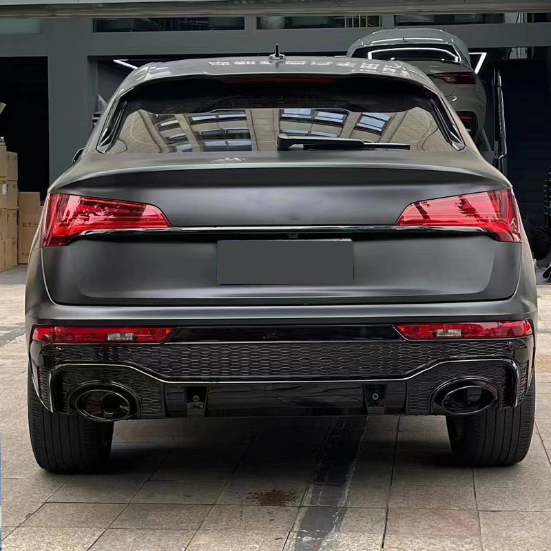 2019-2025 For Audi Q5 SQ5 B9 B9.5 To RSQ8 Style Rear Diffuser With Tailpipe