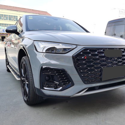 2022-2025 For Audi Q5 SQ5 B9.5 Front Bumper Down Grille Honeycomb Style S Line Fog Light Grilles