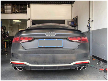 2020-2024 For Audi A5 S5 B9.5 Audi S5 Style A5 diffuser with tailpipe