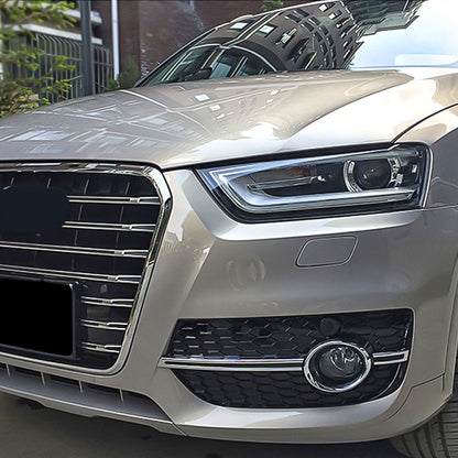 2013-2015 For Audi Q3 SQ3 8U Front Bumper Down Grille Honeycomb Style Fog Light Grilles