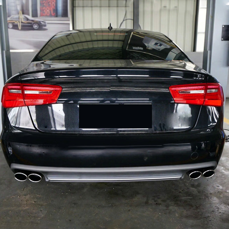 2012-2015 For Audi A6 S6 C7 Rear Diffuser With Tailpipe