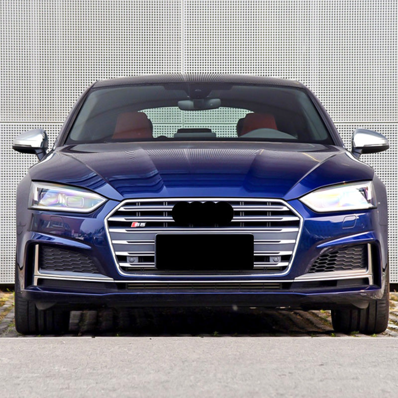 2017-2019 For Audi A5 S5 B9 Audi Front Bumper Down Grille Honeycomb Style S-line Fog Light Grilles