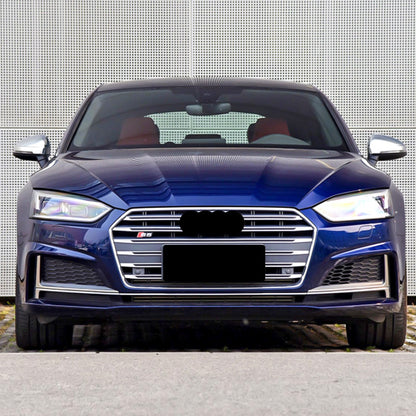 2017-2019 For Audi A5 S5 B9 Audi Front Bumper Down Grille Honeycomb Style S-line Fog Light Grilles