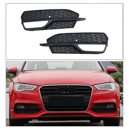 2013-2016 For Audi A3 S3 8V  Front Bumper Down Grille Honeycomb Style Fog Light Grilles