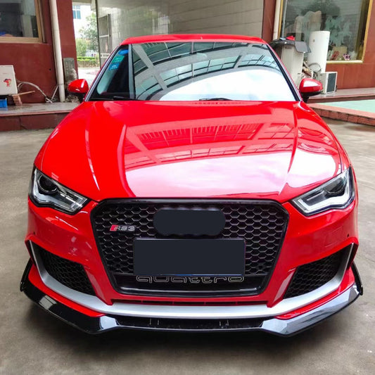 2013-2016 Audi RS3 Front Bumper For A3/S3 8V Body Kits With Honeycomb Grille Front Lip Splitter | RS3 Bumper