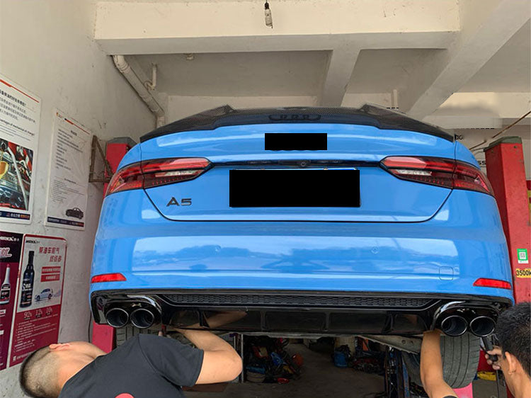 2017-2019 For Audi A5 S5 B9 Audi RS5 S5 Style A5 diffuser with tailpipe