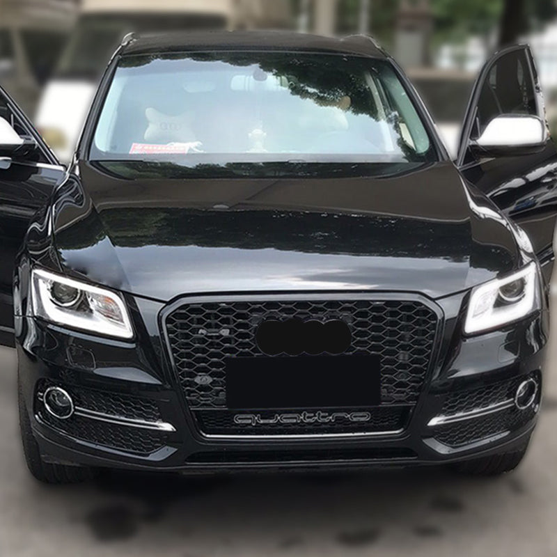 2013-2018 For Audi Q5 SQ5 8R.5/B8.5 RSQ5 Honeycomb Grille With Lower Mesh