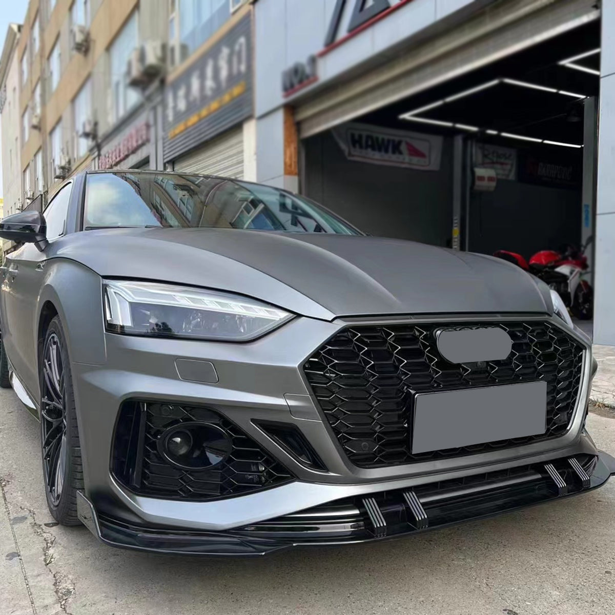 2020-2025 For A5/S5 B9.5 RS5 Style Bumper With ACC Honeycomb Grille