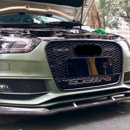 2013-2016 For Audi A4 S4 B8.5 RS4 Style Honeycomb Grille With Lower Mesh