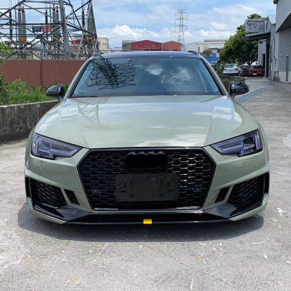 2017-2019 For A4/S4 B9 Body Kits With ACC & Honeycomb Grille Front Lip