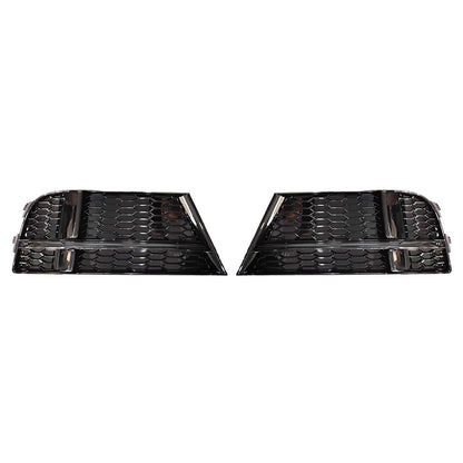 2017-2019 For Audi A3 S3 8V.5 Front Bumper Down Grille Honeycomb Style S line Fog Light Grilles
