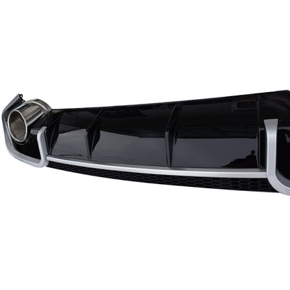2013-2016 For Audi A3 S3 8V Non S-line rear diffuser and large dual tailpipe