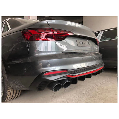 2020-2024 For Audi A4 S4 B9.5 Audi S4 Style A4 Diffuser With Tailpipe