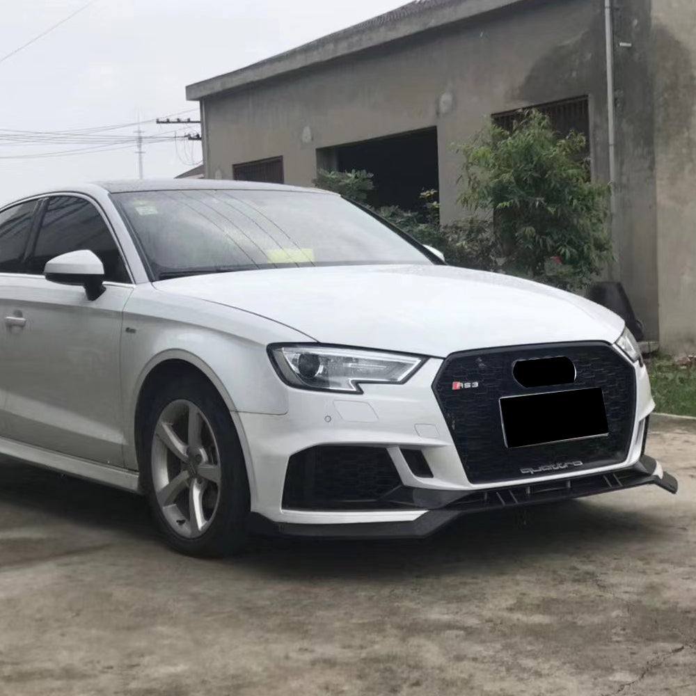 2017-2019 For A3/S3 8V.5 RS3 Style Bumper With ACC Honeycomb Grille Front Lip