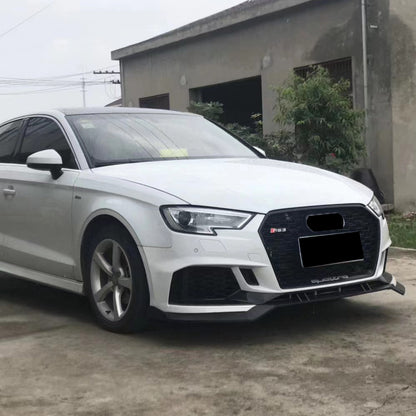 2017-2019 For A3/S3 8V.5 RS3 Style Bumper With ACC Honeycomb Grille Front Lip