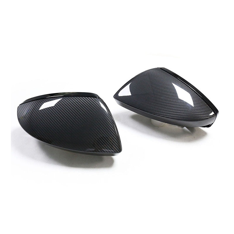 2019+ For Audi A7 S7 RS7 C8 Carbon Fiber Mirror Caps