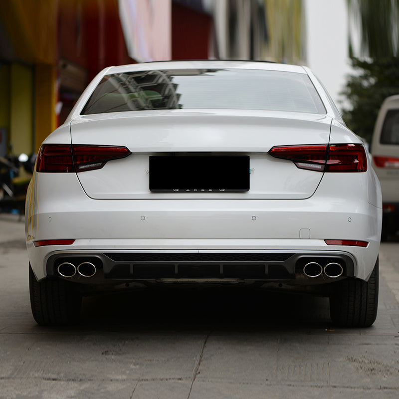 2017-2019 For Audi A4 S4 B9 Diffuser With Tailpipe
