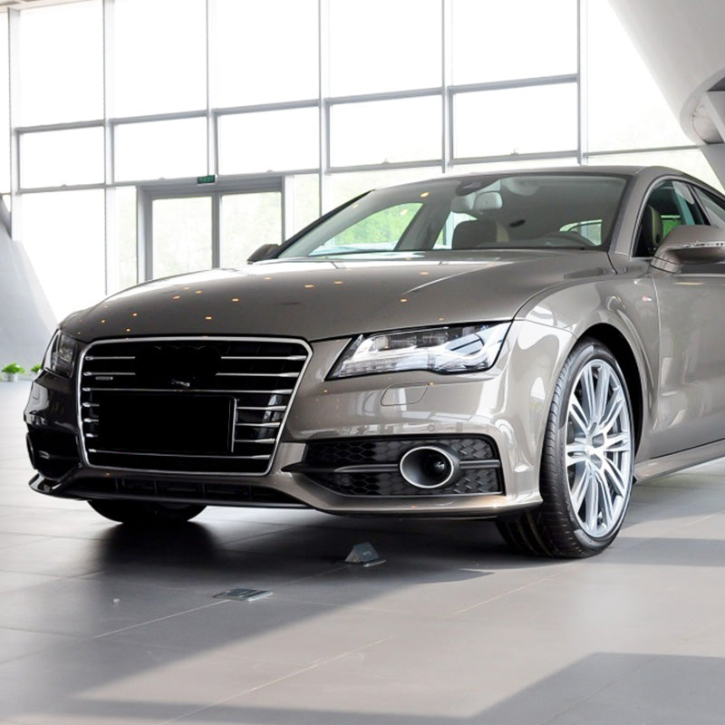 2009-2015 For Audi A7 S7 C7 Front Bumper Down Grille Honeycomb Style S line Fog Light Grilles