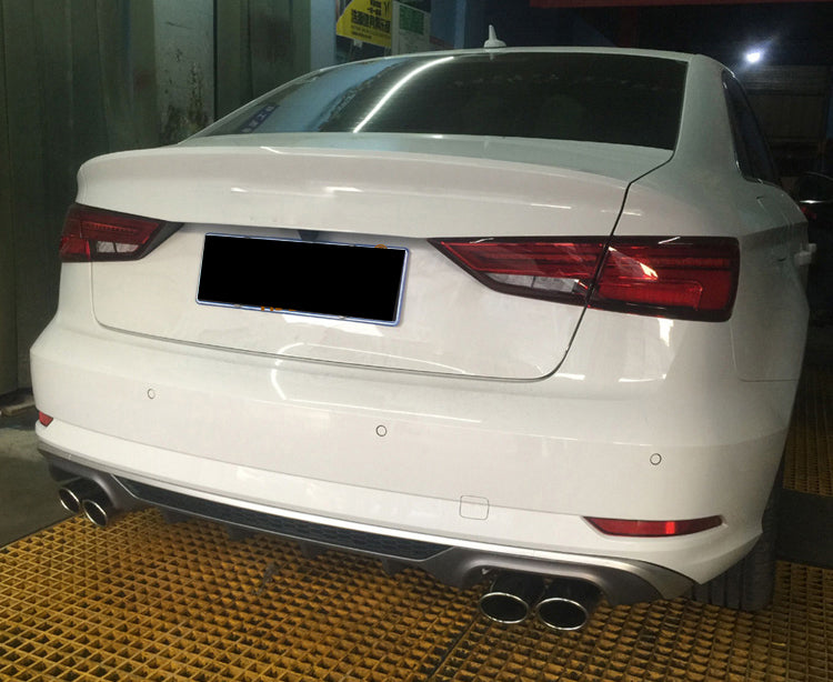 2017-2019 For Audi A3 S3 8V.5 Non S-line rear diffuser and tailpipe