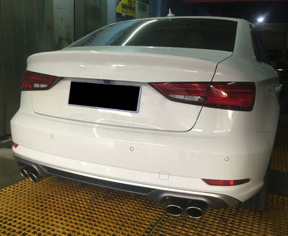 2017-2019 For Audi A3 S3 8V.5 Non S-line rear diffuser and tailpipe