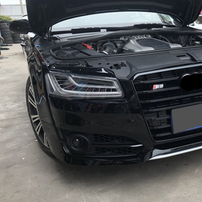 2015-2018 For Audi A8 S8 D4 PA Front Bumper Down Grille Honeycomb Style S line Fog Light Grilles