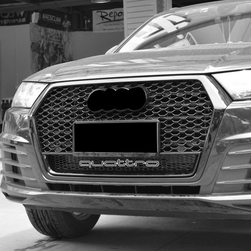 2016-2019 For Audi Q7 SQ7 4M RSQ7 Honeycomb Grille With Lower Mesh
