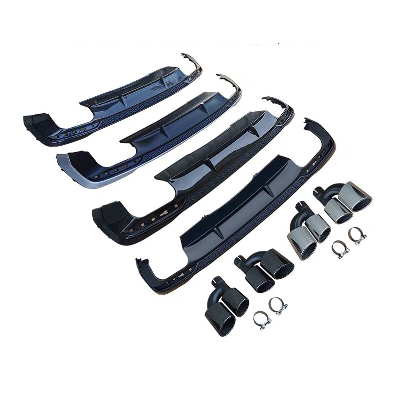 2020-2024 For Audi A4 S4 B9.5 Audi S4 Style A4 Diffuser With Tailpipe