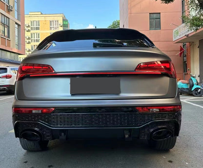2019-2025 For Audi Q5 SQ5 B9 B9.5 To RSQ8 Style Rear Diffuser With Tailpipe