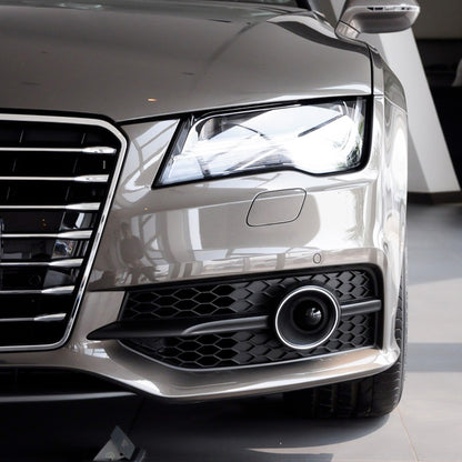 2009-2015 For Audi A7 S7 C7 Front Bumper Down Grille Honeycomb Style S line Fog Light Grilles