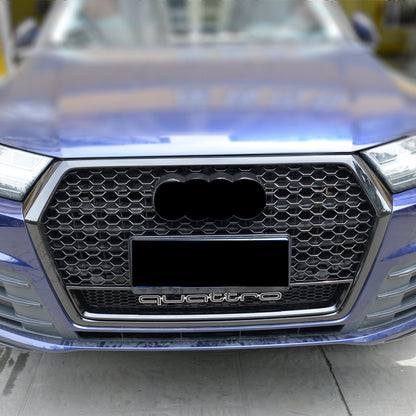 2016-2019 For Audi Q7 SQ7 4M RSQ7 Honeycomb Grille With Lower Mesh