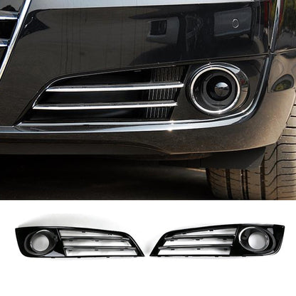 2011-2014 For Audi A8 D4 Front Bumper Down Grille Honeycomb Style Fog Light Grilles