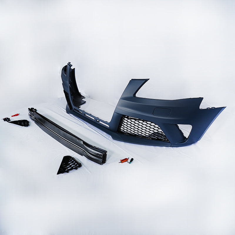 2008-2012 For A4/S4 B8 RS4 Style Front Bumper With Fog Light Grille Honeycomb Grille