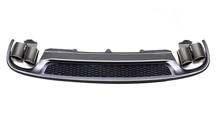 2008-2012 For Audi A4 S4 B8 Rear Diffuser With Tailpipe
