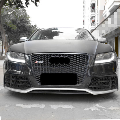 2009-2011 For A5/S5 B8 RS5 Style Bumper With Honeycomb Grille Front Lip