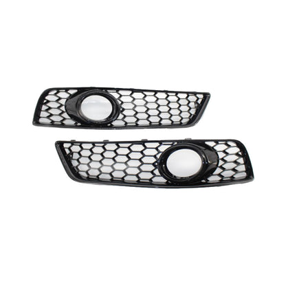 2008-2012 For Audi A3 S3 8P.5 8PA Front Bumper Down Grille Honeycomb Style Honeycomb Fog Light Grilles
