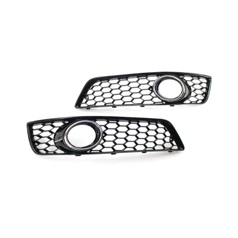 2008-2012 For Audi A3 S3 8P.5 8PA Front Bumper Down Grille Honeycomb Style Honeycomb Fog Light Grilles