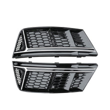 2017-2019 For Audi A4 S4 B9 Front Bumper Down Grille Honeycomb Style Non S line Fog Light Grilles