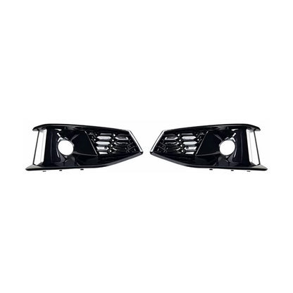 2020-2024 For Audi A4 S4 B9.5 Front Bumper Down Grille Honeycomb Style Non S line Fog Light Grilles