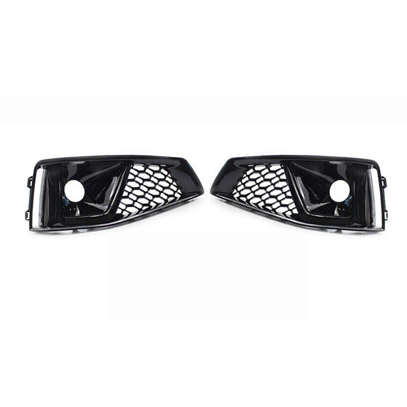 2019 For Audi A4 S4 B9 Front Bumper Down Grille Honeycomb Style S line Fog Light Grilles