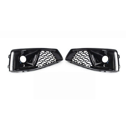 2019 For Audi A4 S4 B9 Front Bumper Down Grille Honeycomb Style S line Fog Light Grilles