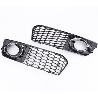 22008-2012 For Audi A4 S4 B8 A4 B8 Front Bumper Down Grille Honeycomb Style Non S line Fog Light Grilles