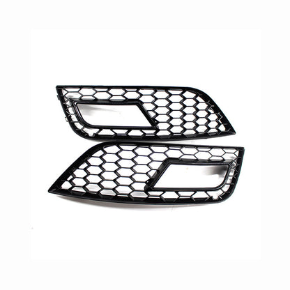 2013-2016 For Audi A4 S4 B8.5 Front Bumper Down Grille Honeycomb Style Non S line Fog Light Grilles