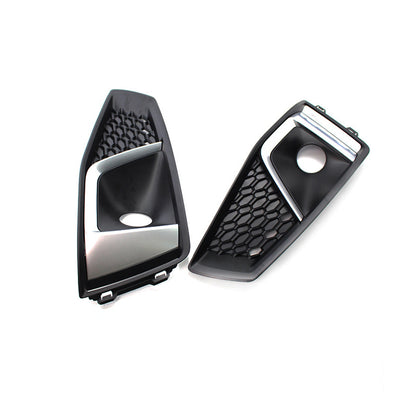 2019 For Audi A4 S4 B9 Front Bumper Down Grille Honeycomb Style S line Fog Light Grilles