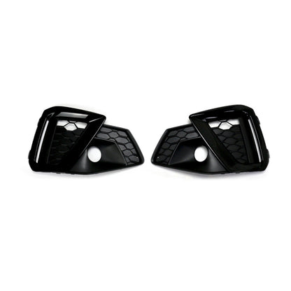 2020-2024 For Audi A4 S4 B9.5 Audi Front Bumper Down Grille Honeycomb Style S line Fog Light Grilles