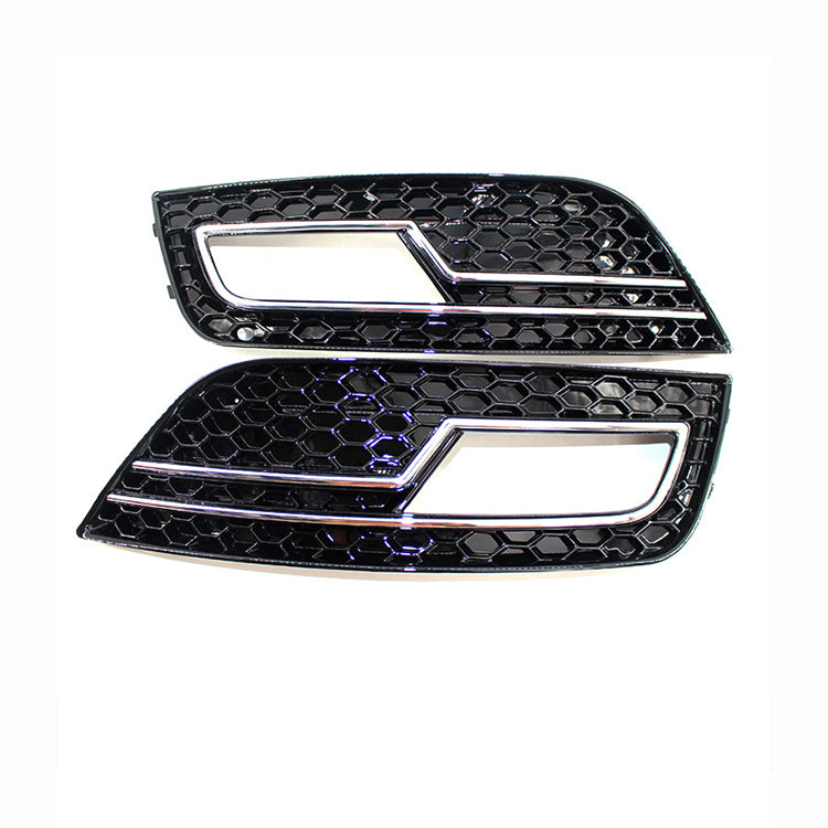 2013-2016 For Audi A4 S4 B8.5 Front Bumper Down Grille Honeycomb Style Non S line Fog Light Grilles